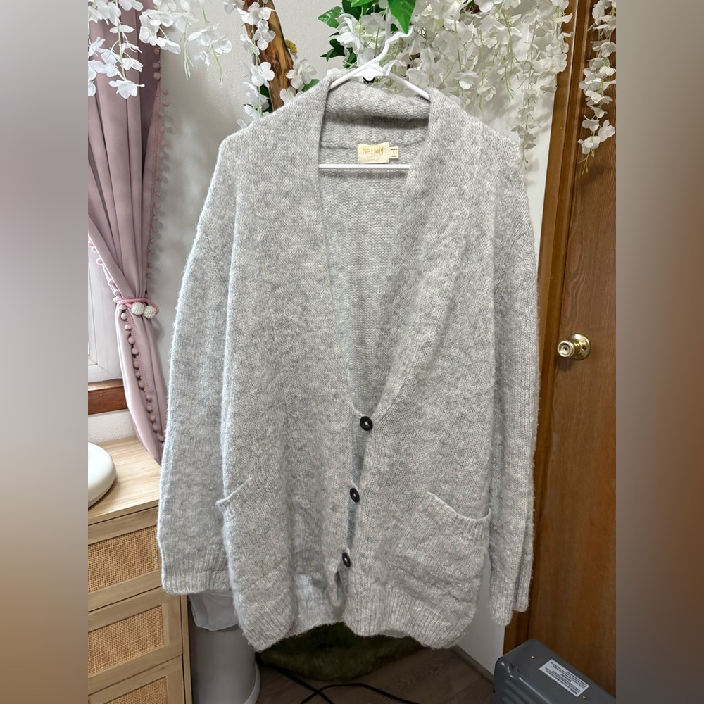 Nation LTD Heather Gray Women's Cardigan